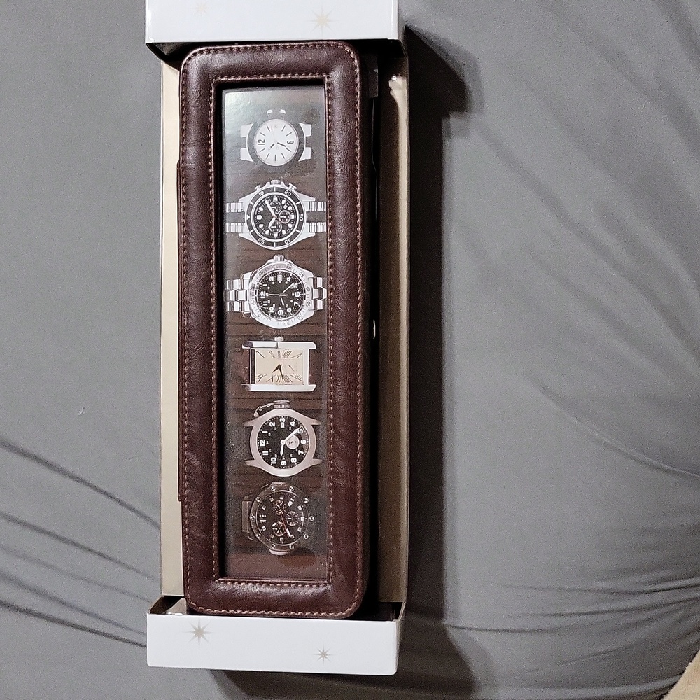 Berkshire 6-piece watch case, 12", Brown